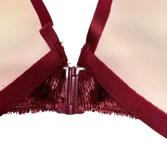 Victoria's Secret Womens Bra 38D Burgundy Very Sexy Lightly Lined Plunge - Picture 9 of 13